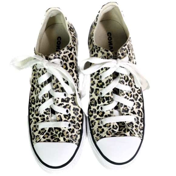 CONVERSE Chuck Taylor AllStar OX Leopard LowTop Sneakers Youth Sz 2 - Picture 2 of 9